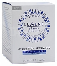 Moisturizing and Restoring Night Cream - Lumene Lahde Hydration Recharge Overnight Cream — photo N2