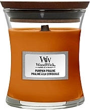 Scented Candle in Glass - Woodwick Pumpkin Praline Scented Candle — photo N1