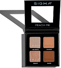 Eyeshadow Palette - Sigma Beauty Peach Pie Eyeshadow Quad — photo N1