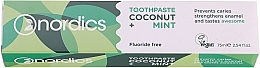 Fragrances, Perfumes, Cosmetics Toothpaste "Coconut & Mint" - Nordics Coconut + Mint Toothpaste