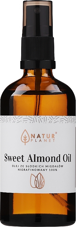 Unrefined Sweet Almond Oil - Natur Planet Sweet Almond Oil 100% — photo N1