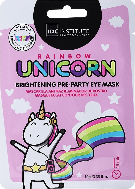 Brightening Pre-party Eye Mask - IDC Institute Rainbow Unicorn Brightening Pre-party Eye Mask — photo N1