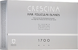 Fragrances, Perfumes, Cosmetics Men Anti Hair Loss Treatment Complex 1700 - Crescina Hair Follicular Islands Man Complete Treatment 1700