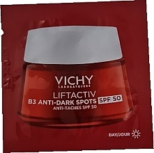 Fragrances, Perfumes, Cosmetics Anti-Aging Face Cream - Vichy LiftActiv B3 Anti-Dark Spots Day Cream SPF50 (sample)