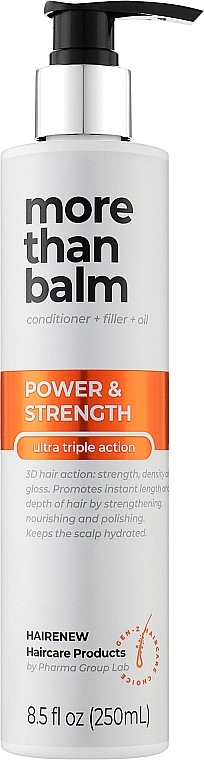 Conditioner '3D Effect: Thickness, Shine, Volume' - Hairenew Power & Strength Balm Hair — photo N2
