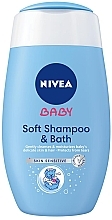 Fragrances, Perfumes, Cosmetics Shampoo & Bath Foam 2in1 - Nivea Baby Soft Shampoo & Bath