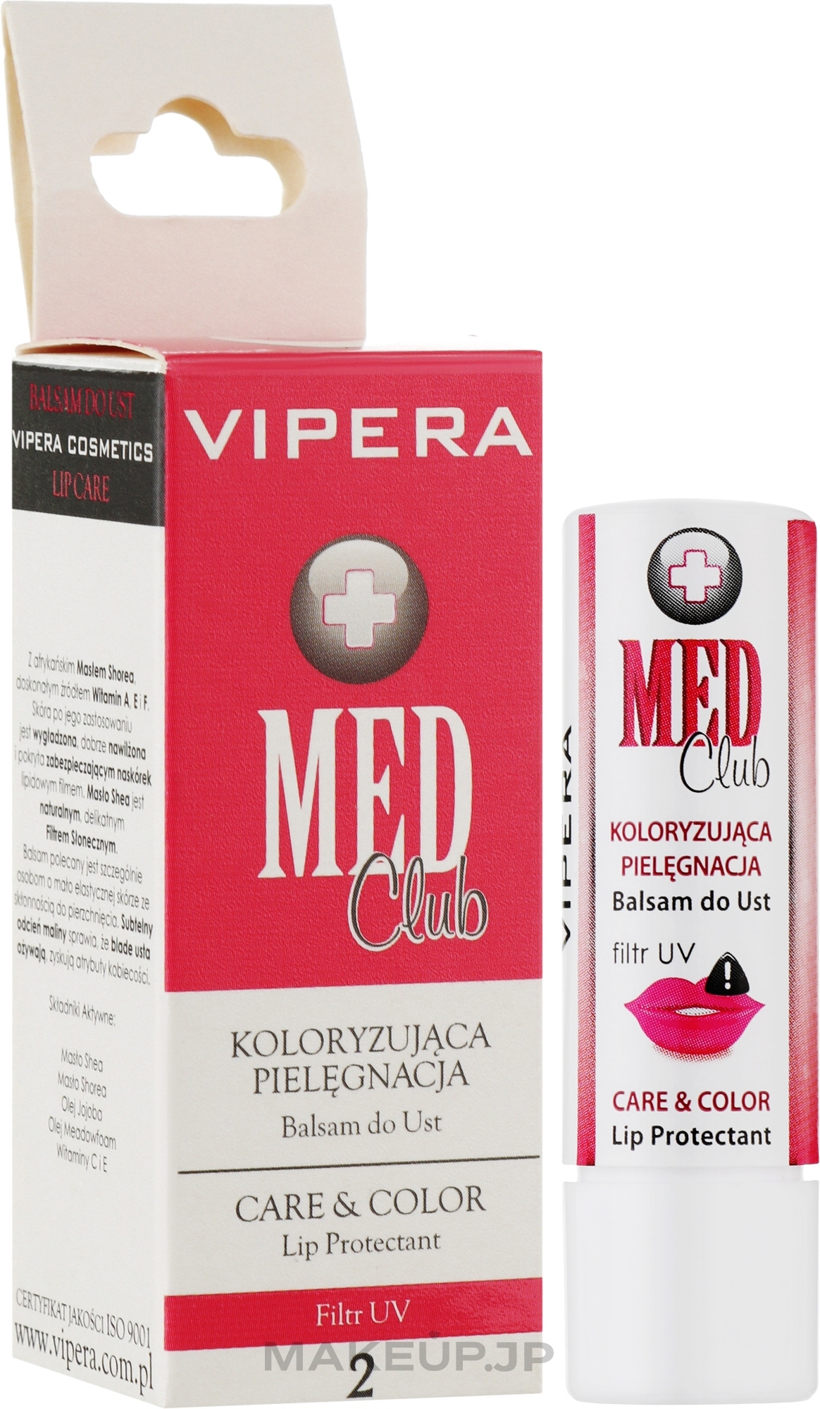 Care & Color Lip Balm - Vipera Med Club No 2 — photo 4 g