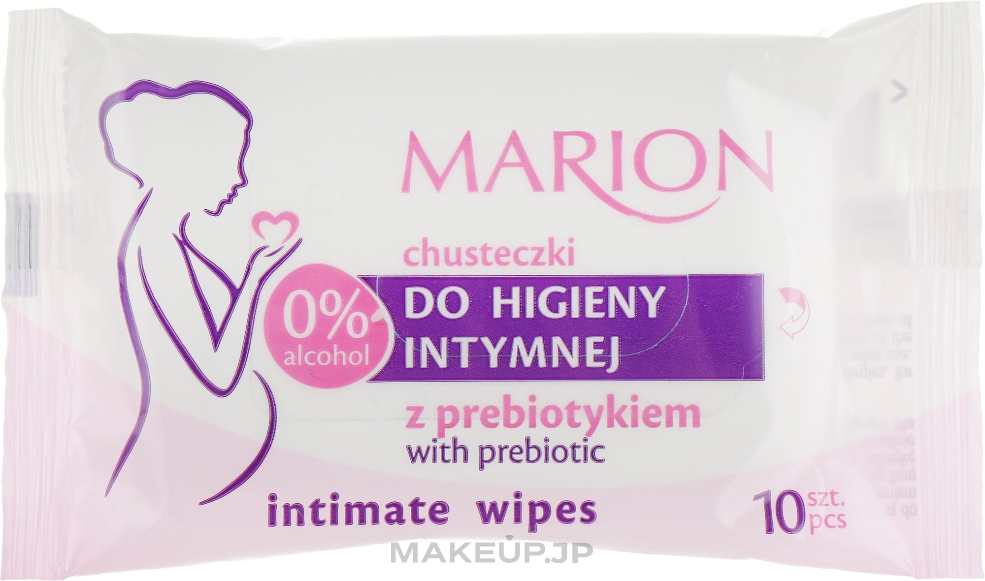 Prebiotic Intimate Wash Wipes, 10 pcs - Marion — photo 10 szt.