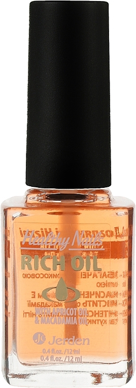 Cuticle & Nail Oil with Apricot & Macadamia Oils #160 - Jerden Healthy Nails Rich Oil — photo N1