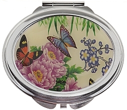 Fragrances, Perfumes, Cosmetics Cosmetic Mirror "Butterflies", 85451, lilac flowers - Top Choice