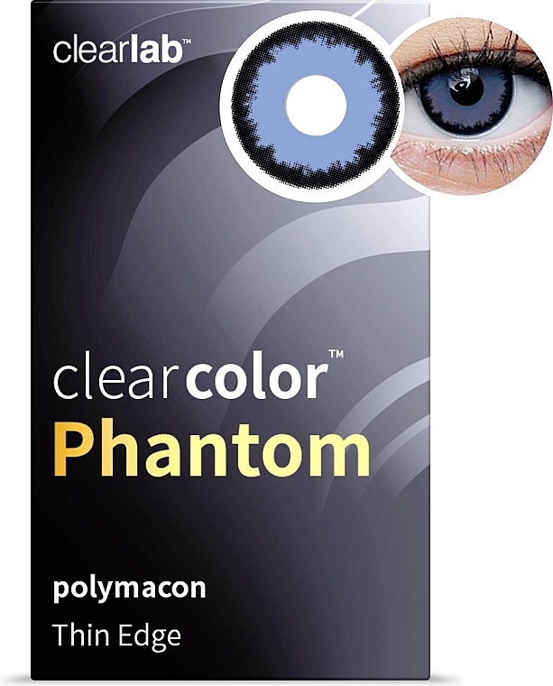 Colored Contact Lenses, purple-blue, 2 pieces - Clearlab ClearColor Phantom Lestat — photo N1