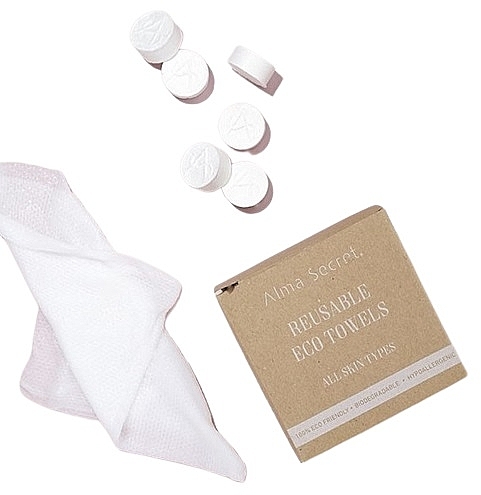 Beauty Treatment Pressed Wipes - Alma Secret Reusable Eco-Towels — photo N2