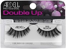 False Lashes - Ardell Double Up 202 Black — photo N1