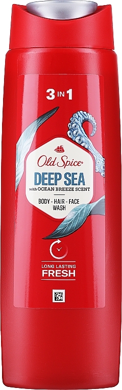 Shower Gel & Shampoo 3 in 1 - Old Spice Deep Sea With Ocean Breeze Scent Shower Gel+ Shampoo — photo N3