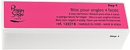 Fragrances, Perfumes, Cosmetics Four-sided Nail Buff, pink - Peggy Sage 4-Way Nail Block