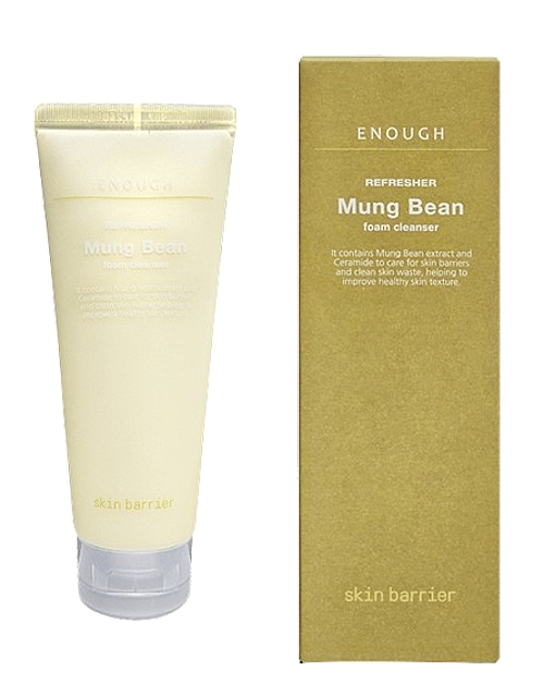 Face Cleansing Foam - Enough Refresher Mung Bean Foam Cleanser — photo N1