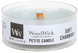 Fragrances, Perfumes, Cosmetics Scented Candle in Glass - Woodwick Petite Candle Soft Chambray