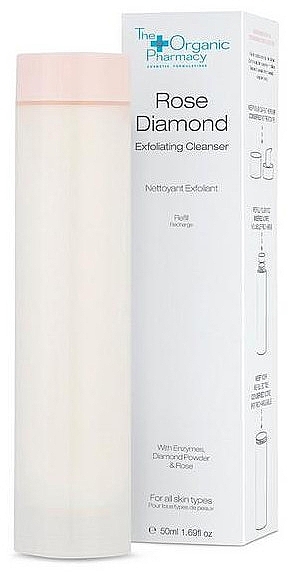 Exfoliating Cleanser - The Organic Pharmacy Rose Diamond Exfoliating Cleanser (refill) — photo N1