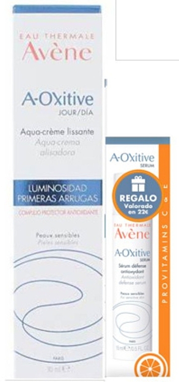 Men's Set - Avene A-Oxitive Day Cream (f/cr/30ml + serum/15ml) — photo N1