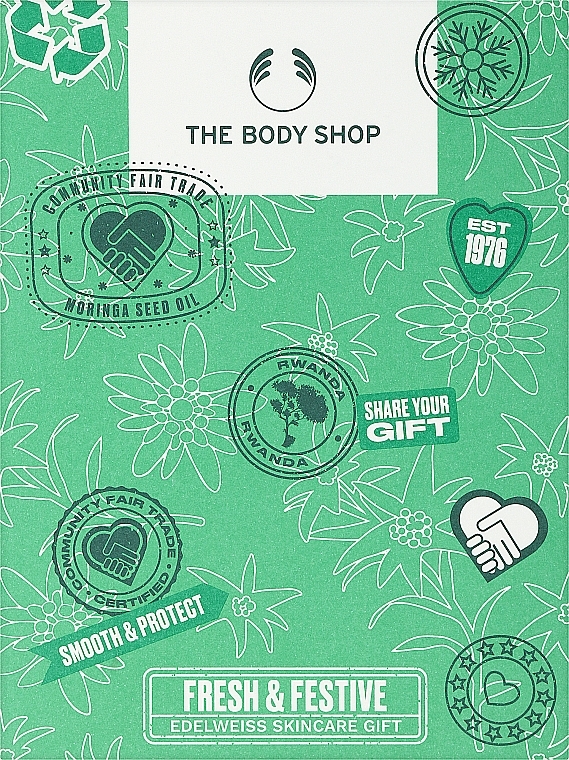 Set - The Body Shop Fresh & Festive Edelweiss Skincare Gift Christmas Gift Set — photo N1