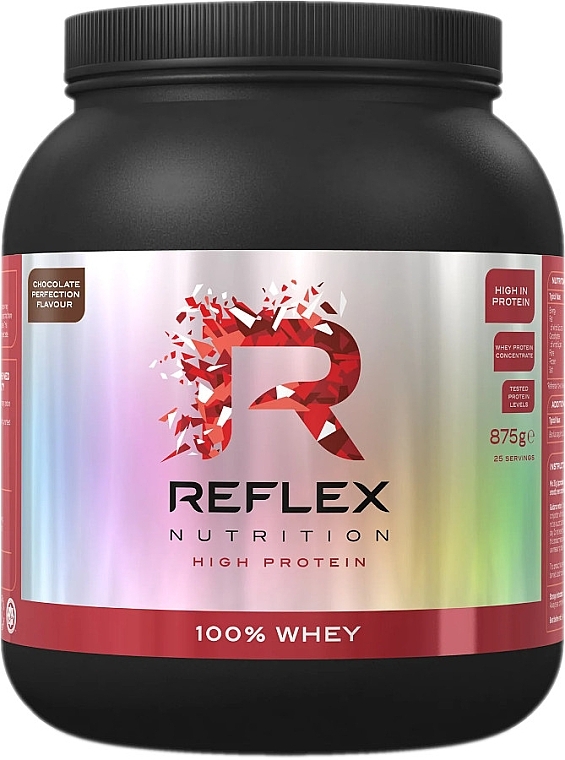 Protein Food Supplement with Chocolate Flavor - Reflex Nutrition 100% Whey Chocolate — photo N1