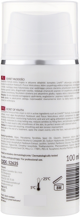Face Lifting Cream "Secret of Youth" - APIS Professional Secret Of Youth Filling And Tensing Cream With Linefill Tm Formula — photo N4