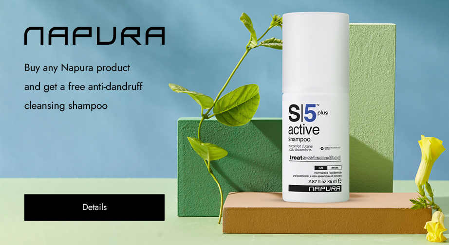 Buy any Napura product and get a free anti-dandruff cleansing shampoo