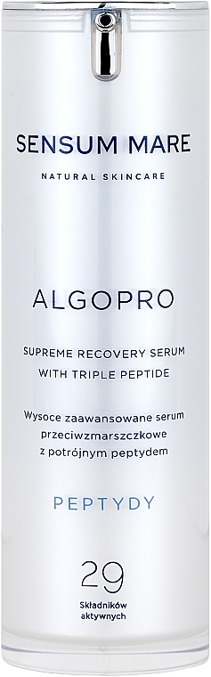 High-Tech Anti-Wrinkle Serum with Triple Peptide 4.5% - Sensum Mare Algopro Supreme Anti-Wrinkle Serum With Triple Peptide — photo N1