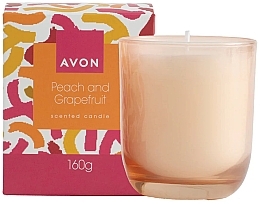 Scented Candle - Avon Peach & Grapefruit Scented Candle — photo N1