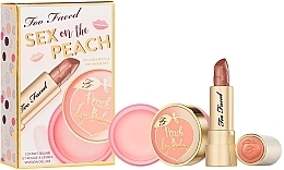 Fragrances, Perfumes, Cosmetics Set - Too Faced Sex on the Peach (lipstick/0.85g + lip/balm/4.5g)