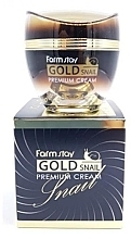 Fragrances, Perfumes, Cosmetics Gold and Snail Mucin Premium Cream - FarmStay Gold Snail Premium Cream