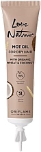 Oil for Dry Hair - Oriflame Love Nature Wheat & Coconut Hot Oil — photo N1