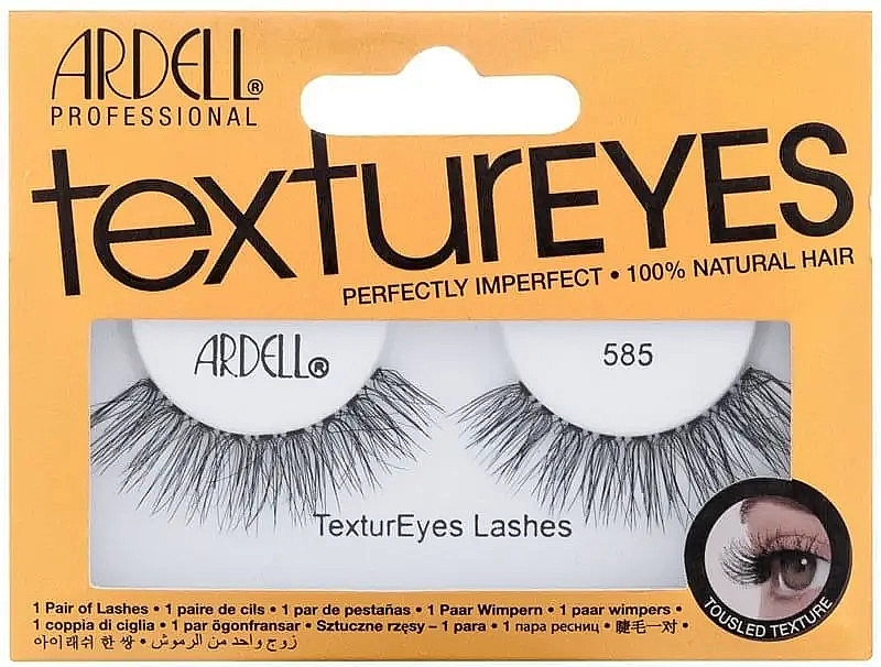 False Lashes - Ardell TexturEyes 585 False Eyelashes Black — photo N1