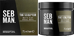 Matte Hair Clay - Sebastian Professional SEB MAN The Sculptor Matte Finish — photo N8