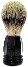 Fragrances, Perfumes, Cosmetics Shaving Brush with Badger Fiber, plastic, matte black - Golddachs Finest Badger Plastic Black Matt