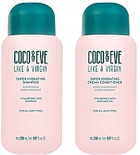 Set - Coco & Eve Like A Virgin Super Hydration Duo Kit (shm/280ml + cond/280ml) — photo N2