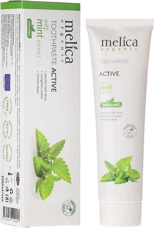 Mint Extract Toothpaste - Melica Organic  — photo N1