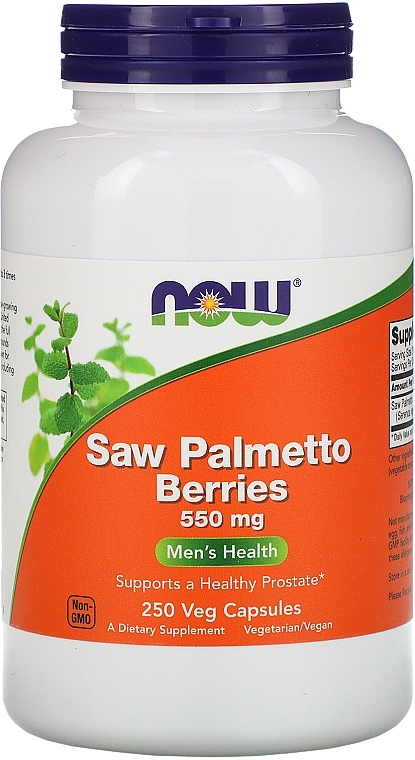 Saw Palmetto Extract, 320mg - Now Foods Saw Palmetto Extract with Pumpkin Seed Oil — photo N3