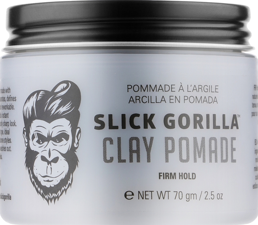 Strong Hold Hair Styling Clay - Slick Gorilla Clay Pomade — photo N1