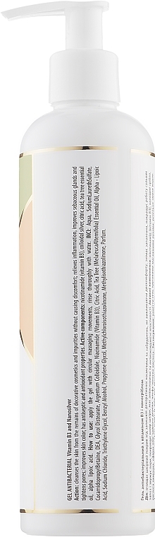 Antibacterial Face Gel - pHarmika Gel Antibacterial Vitamin B3 & Nanosilver — photo N2