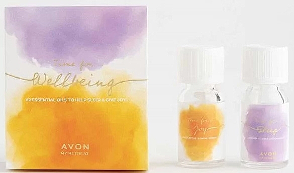 Set - Avon Time for Sleep & Time for Joy Fragrance Oils Set (es/oil/2x10ml) — photo N1