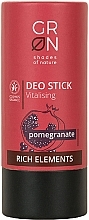 Fragrances, Perfumes, Cosmetics Deodorant Stick "Pomegranate" - GRN Rich Elements Pomegranate Deo Stick