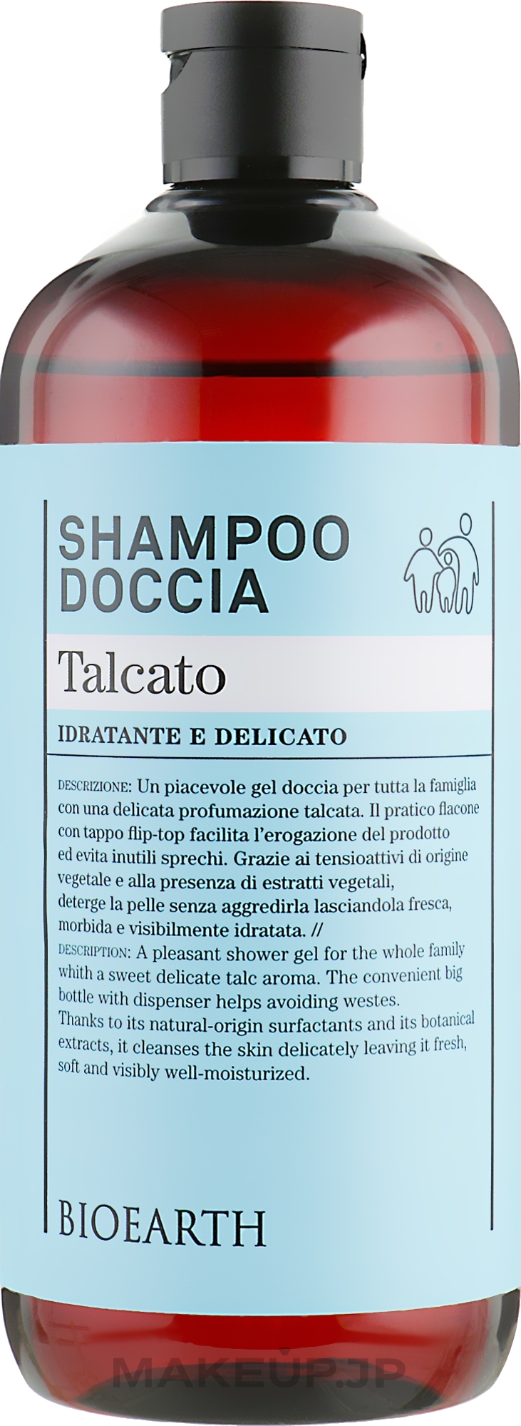 Shampoo & Shower Gel - Bioearth Shampoo-Doccia Talcato 3in1 — photo 500 ml