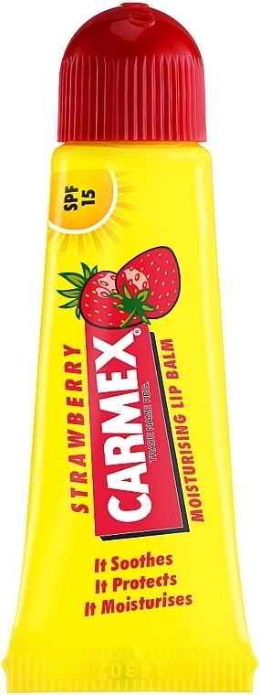 Tuba Lip Balm "Strawberry" - Carmex Lip Balm — photo N4