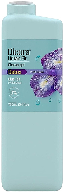 Blue Tea Shower Gel - Dicora Urban Fit Detox Blue Tea Shower Gel — photo N1