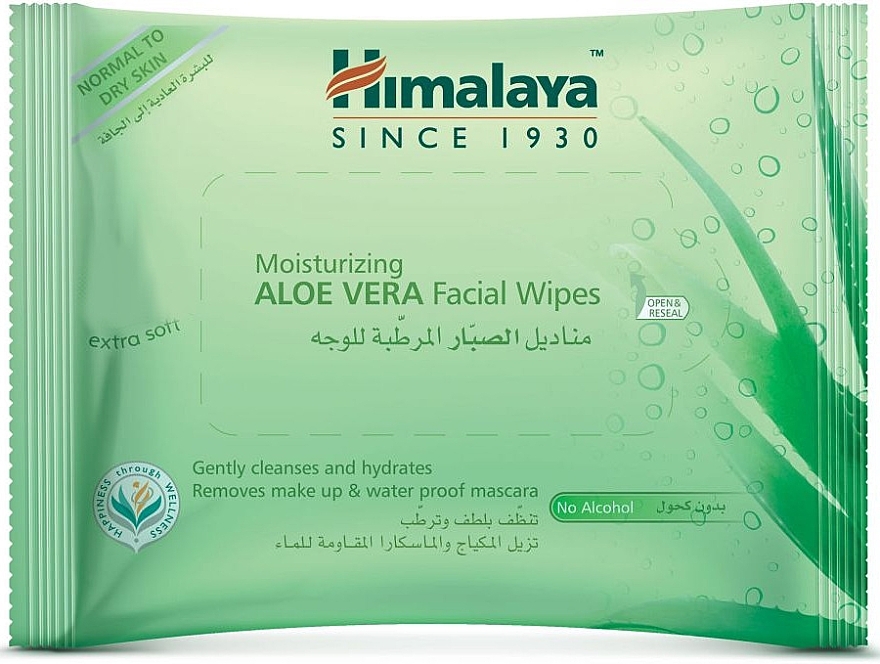 Moisturizing Aloe Vera Face Wipes - Himalaya Moisturizing Aloe Vera Facial Wipes — photo N1