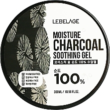 Fragrances, Perfumes, Cosmetics Moisturizing Coal Gel - Lebelage Moisture Charcoal 100% Soothing Gel