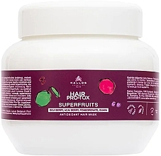 Hair Cream Mask - Kallos Hair Pro-tox Superfruits Hair Mask — photo N3