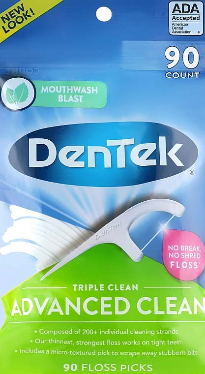 Tripple Cleanser Floss - DenTek Triple Clean — photo N3