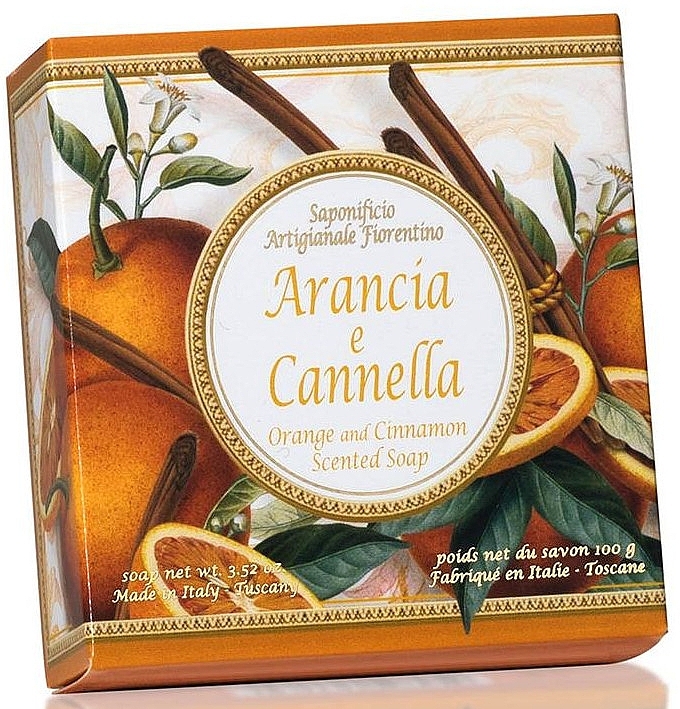 Orange & Cinnamon Natural Soap - Saponificio Artigianale Fiorentino Orange & Cinnamon Soap — photo N1